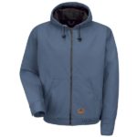 Blended Duck Zip-Front Hooded Jacket