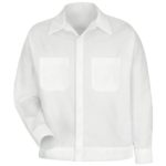 Men's Button-Front Shirt Jacket