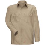 Men's Long Sleeve Solid Rip Stop Shirt
