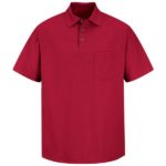 Men's Short Sleeve Cotton / Polyester Blend Pique Knit Polo