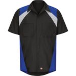 Men's Short Sleeve Tri-Color Shop Shirt