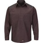 Men's Long Sleeve Striped Color Block Shirt
