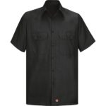 Men's Short Sleeve Solid Rip Stop Shirt