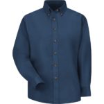 Women's Long Sleeve Poplin Dress Shirt
