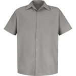 Men's Short Sleeve Specialized Pocketless Work Shirt