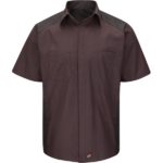 Men's Short Sleeve Striped Color Block Shirt