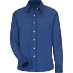Women's Long Sleeve Oxford Dress Shirt