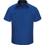Men's Short Sleeve Performance Plus Shop Shirt with OilBlok Technology