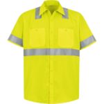 Men's Hi-Visibility Short Sleeve Work Shirt - Type R, Class 2