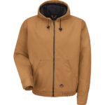 Blended Duck Zip-Front Hooded Jacket