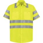 Men's Hi-Visibility Long Sleeve Work Shirt - Type R, Class 3
