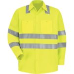 Men's Hi-Visibility Long Sleeve Work Shirt - Type R, Class 3