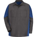 Men's Long Sleeve Two-Tone Crew Shirt