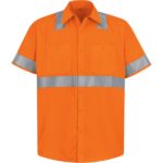 Men's Hi-Visibility Short Sleeve Work Shirt - Type R, Class 2